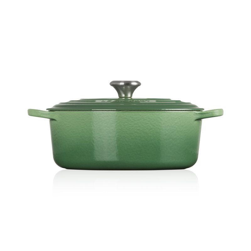 Le Creuset Signature Cast Iron Oval Casserole, 27cm / 4.1L, Sea Salt