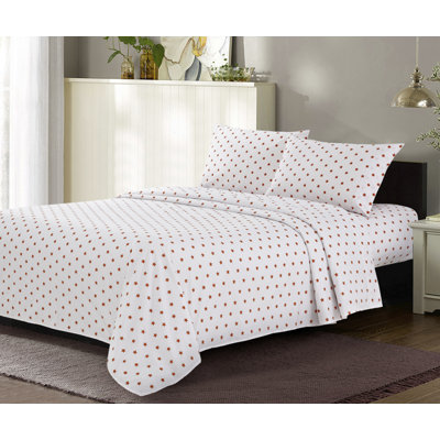 Rolf 100% Cotton Polka Dots Sheet Set