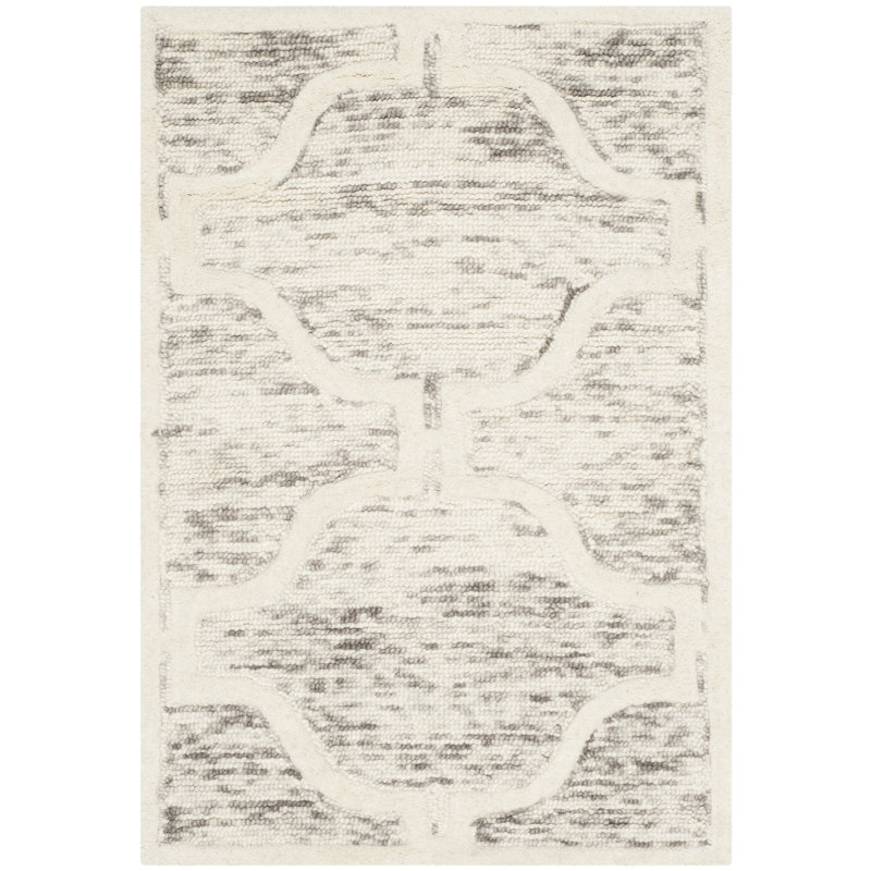 Tapis en laine touffeté à la main Angulay, Rectangle 2 pi x 3 pi
