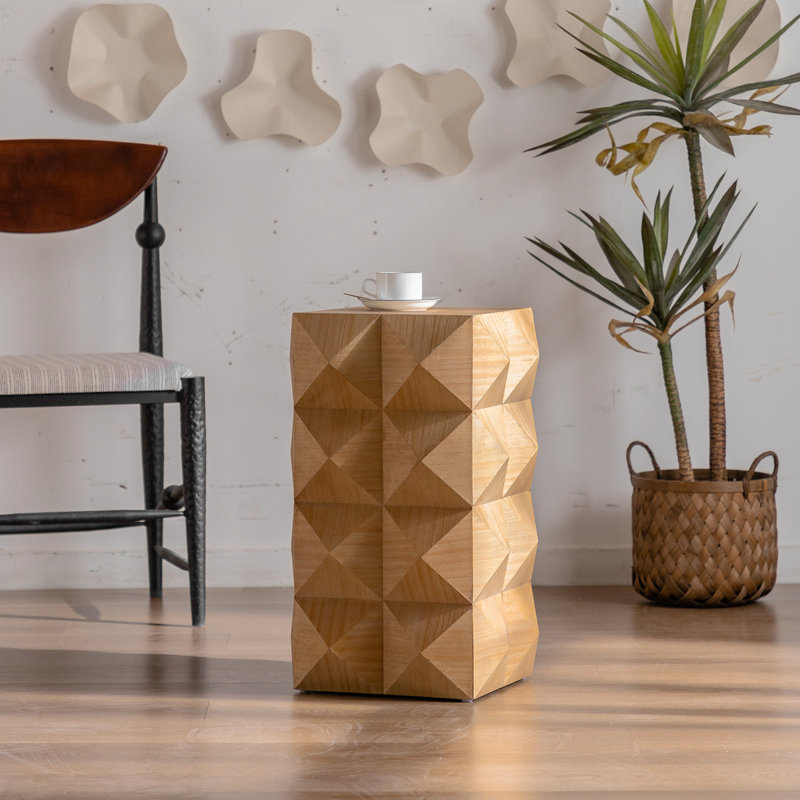 Table basse rétro 23,62 po, Naturel