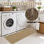 Linen Absorbent Non-Slip Kitchen Rug Runner 2 Pack Laundry Entry Floor Mats