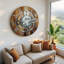 Horloge murale 24 po de taille moyenne pour le salon-123169100