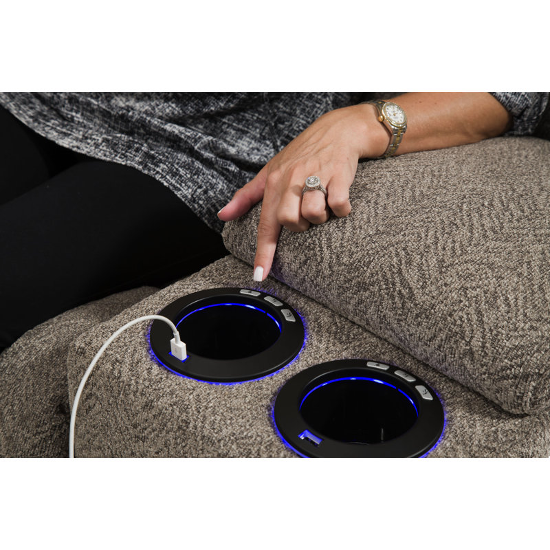 Campbell Power Reclining Sectional with Right-Side USB, Right Hand Facing