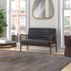 Cassidee Genuine Leather Loveseat