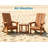 Outdoor All-Weather Foldable Adirondack Chair, Fade Resistant & Easy to Clean for Patio, Garden and Fire Pit Use-1947197974