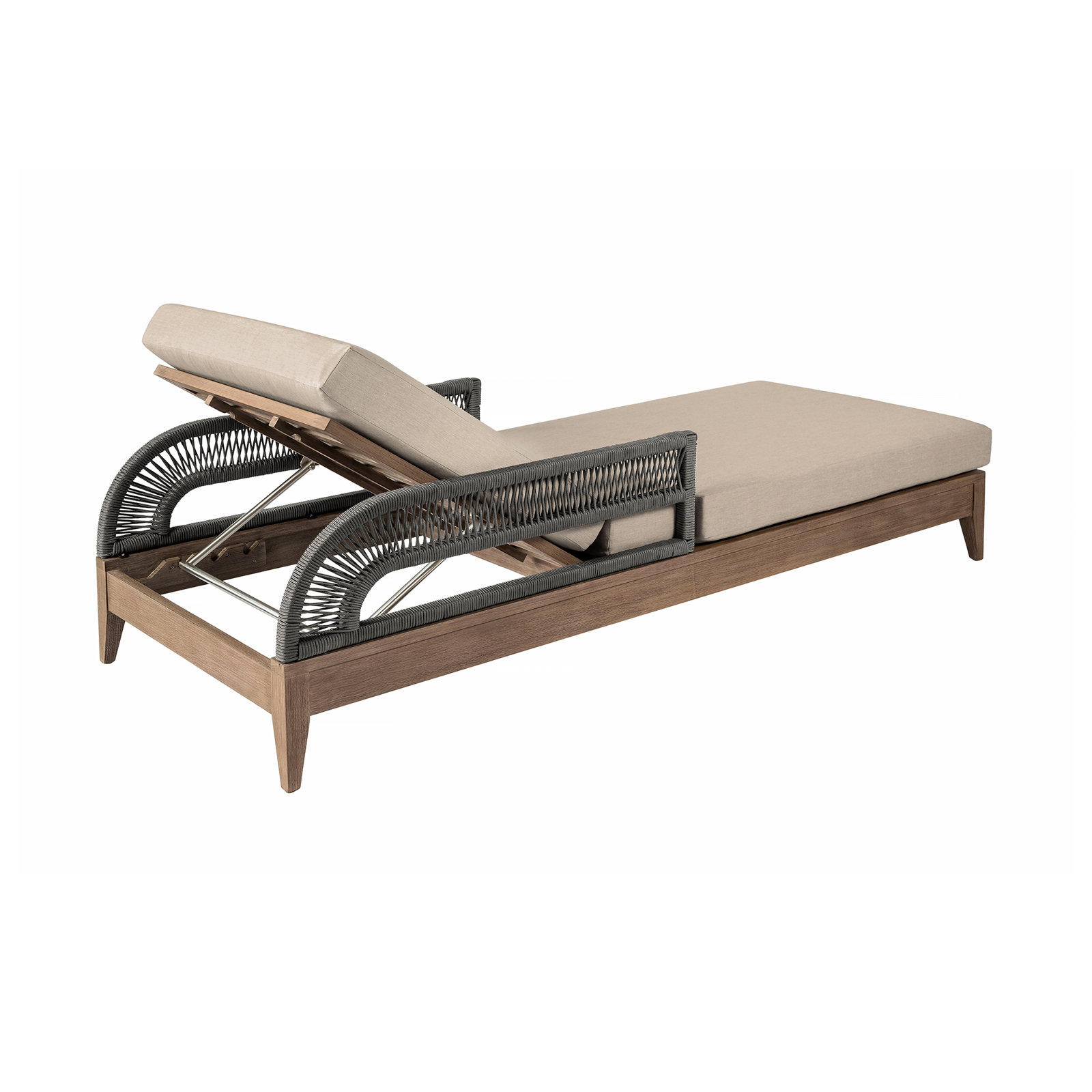 31.5'' Outdoor Steel Chaise Lounge