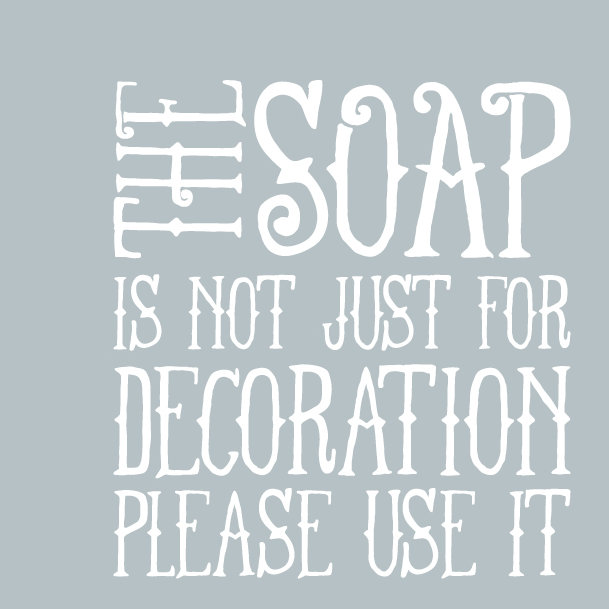 Text & Numbers Non-Wall Damaging Wall Decal, White