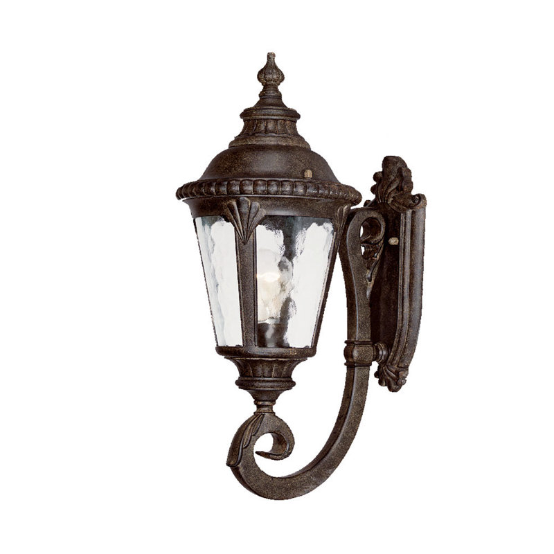 Lanterne murale d'extérieur 3 lumières Appel, Corail noir, H 19,5 po x l 8 po x P 11,25 po
