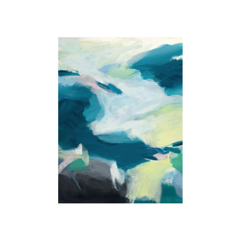 Motion In Blue Print by Sara Brown, Knife Gel, 53" H x 40" W x 1.5"D