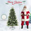 Lighted Artificial Pine Christmas Tree
