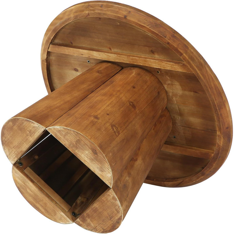 Solid Wood Pedestal Coffee Table