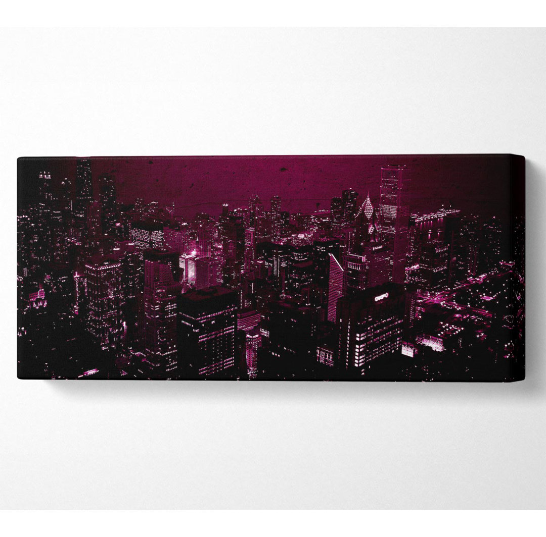 Purple City - Kunstdrucke auf Segeltuch