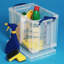 Contenant de rangement en plastique avec couvercle Snap