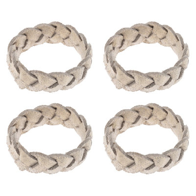 Leather Woven Napkin Rings