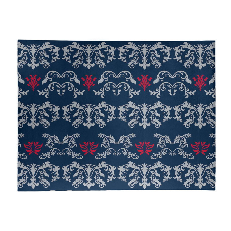 Damask Indoor Rug, Rectangle 8' x 10'