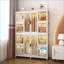 Organisateur de garde-robe portable | 12 cubes, 2 tiges de suspension, 16 cintres, portes magnétiques | Blanc | Polypropylène