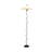 Vintage Iron & Fabric Pleated Floor Lamp