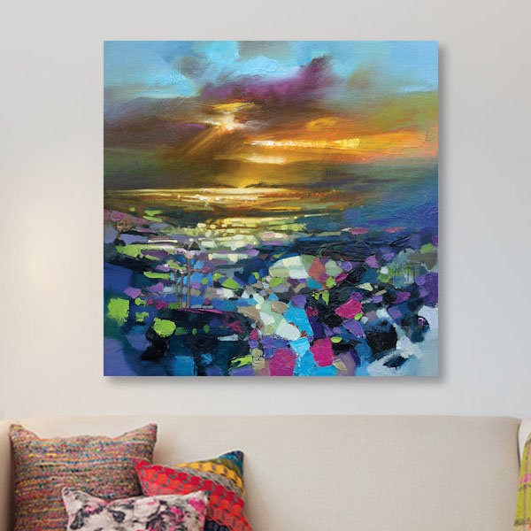 « tectonic light », impression sur toile, H 12 po x l 12 po x P 1,5 po, Pas de tapis, Toile tendue