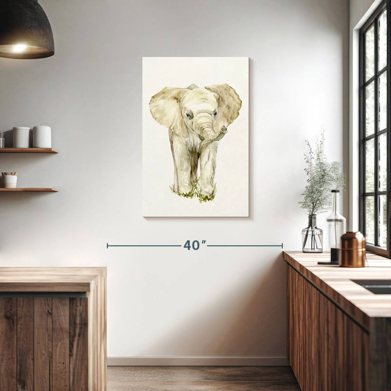 Brampt Baby Elephant I, 36" H x 24" W