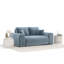 Two-seater square arms loveseat sofa-1391742295