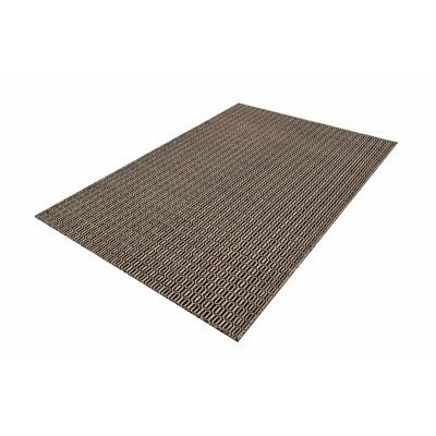 Rectangle 158 cm x 229 cm Chevron Hand Woven Kilim