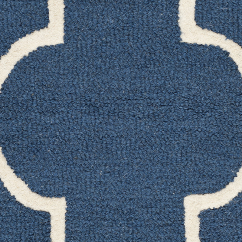 Cannen Hand Tufted Wool Geometric Rug, Rectangle 7'6" x 9'6"