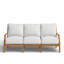 Haley Teak Patio Sofa with Cushions-70063483-70063489-38579408