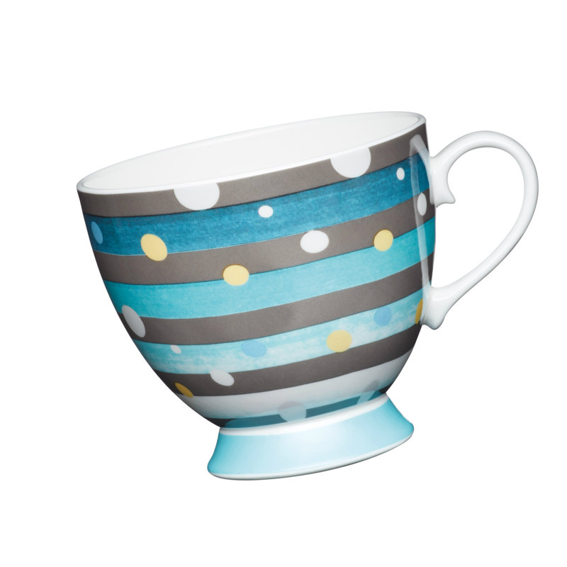 Spot Stripe Bone China Mug, 4