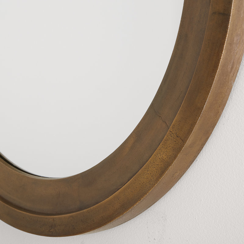 Miroir d'appoint Canto, Laiton oxydé