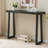Claude Rectangular Console Table with Shelf – Sleek and Modern Entryway, Hallway, or Sofa Table with Trapezoidal Legs-1619113772