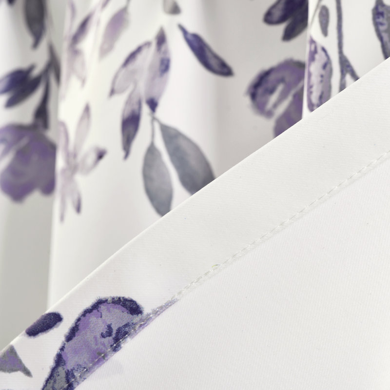 Cantonnière 52 po Tanisha, Mauve / gris