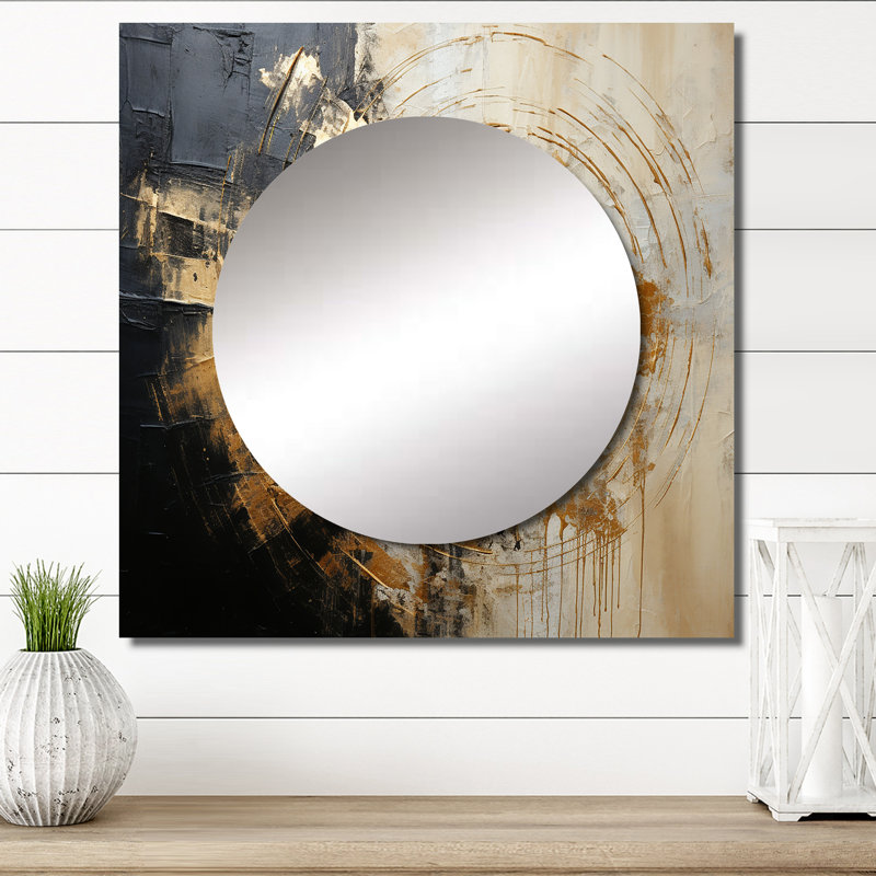 Décoration murale Kingsbridge - Minimalisme Vortex Poteries, 29 po x 29 po