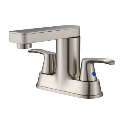 Centerset 2-Handle Bathroom Faucet with Drain Assembly