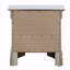 Table de chevet transitionnelle en champagne argenté-2070030732