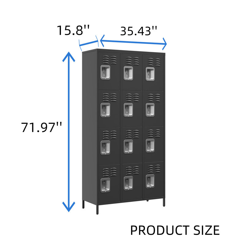 Armoire de rangement 12 portes 12 pouces, null