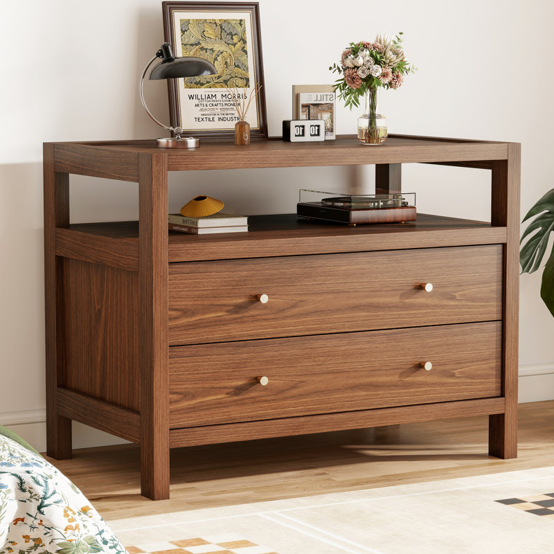 32'' Nightstand With 2 Drawer