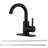 Matte Black 1 Hole Bathroom Faucet - Single Handle, Comprised Of Solid Brass And Stainless Steel For Longevity Deck-Mounted Hole, Fabricated With Dependable Use-121598698