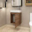 Meuble-lavabo simple 18 po avec plateau en céramique Earlesha