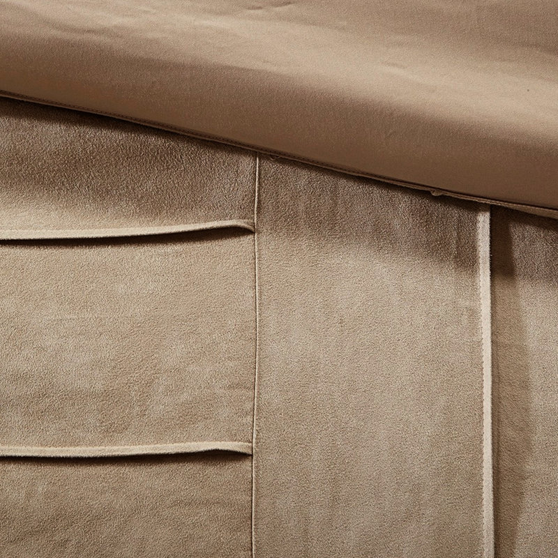 Édredon 7 pièces en fausse daim très grand beige - rembourrage, Classic 8 oz / Y2, Beige