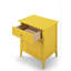 Table de chevet jaune vibrante