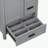 Bathroom Vanity with Ceramic Sink, Double-Layer Door Shelf and 3 Drawers-1308291966