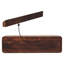 Console flottante en bois noyer californien à 2 tiroirs, brun