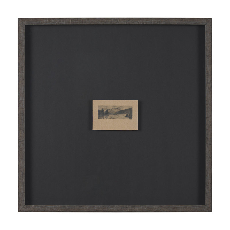 Reproduction d'art encadrée à la main mat sous verre, Ombres au crépuscule II
