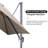 156'' x 120'' Rectangular Cantilever Umbrella with Base and Fade Resistance Recycled Fabric-97078235