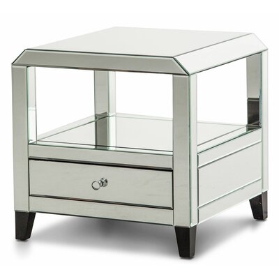 Montreal End Table with Storage -  Michael Amini, FS-MNTRL222H