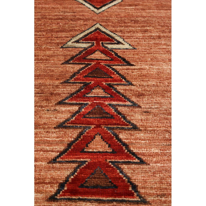 New Afghani Navajo Wool On Cotton 9Ftx12ft Clay