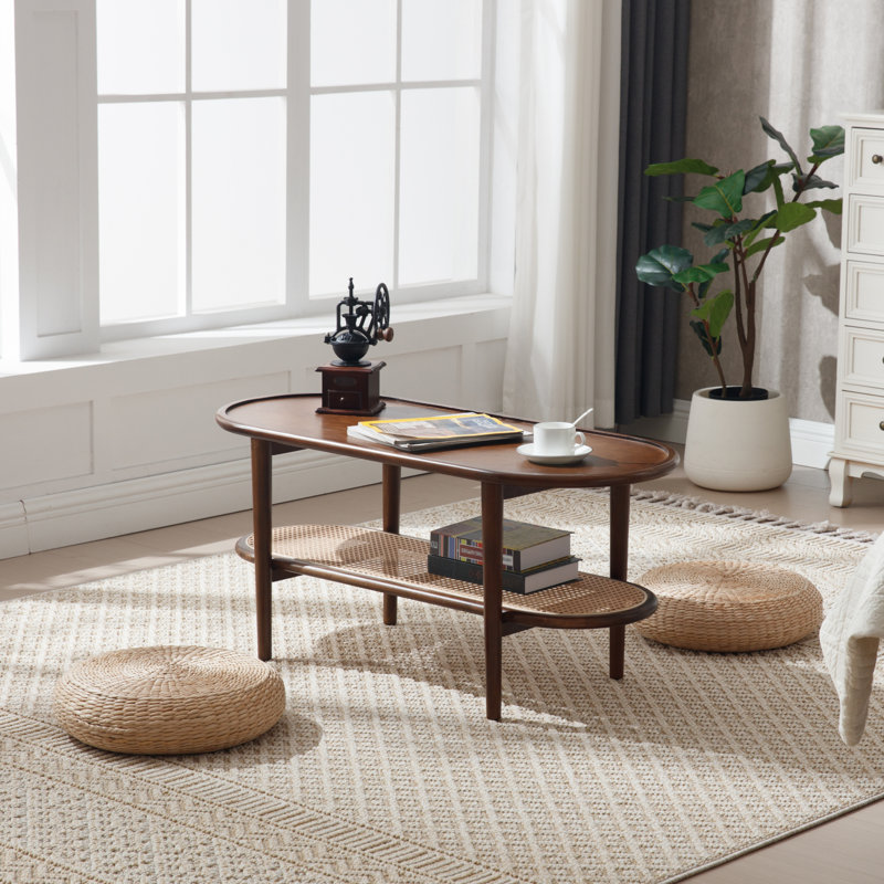 Solid Wood Coffee Table, Brown