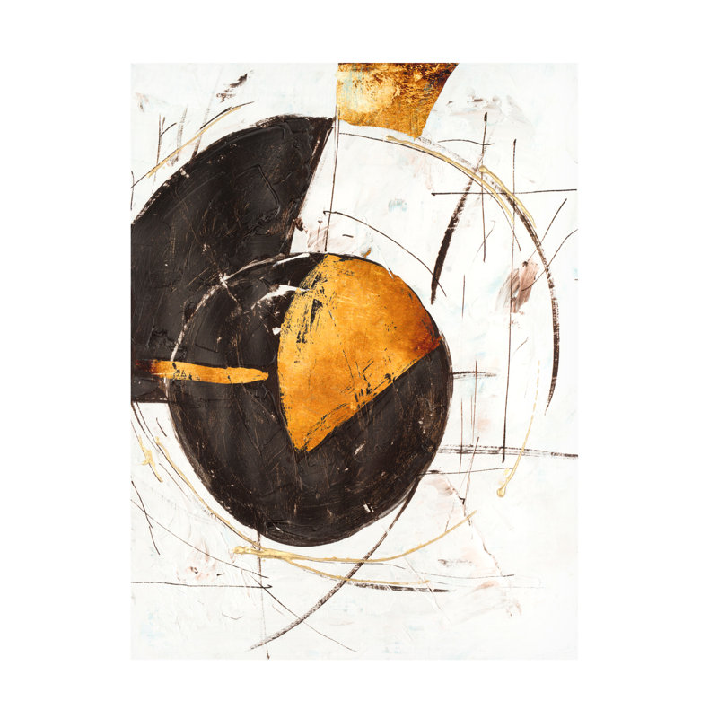 Art mural sur toile tendue - «Lunar Trace II» de Melissa Wang pour décoration de salon, de chambre à coucher ou de bureau - 24 x 32