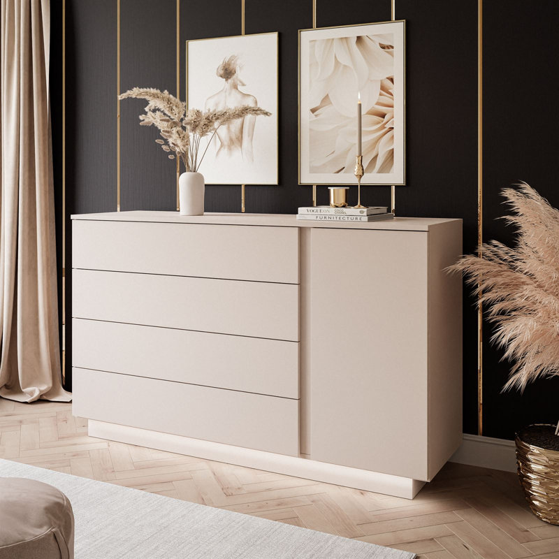 Celest Dresser Lina Kashmir II 1D4S Chest of Drawers