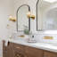 Mid-Century 1-Light Clear Crystal Glass Wall Sconce